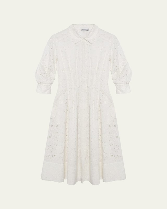 Jazz Embroidered Midi Shirtdress